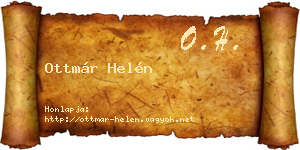 Ottmár Helén névjegykártya